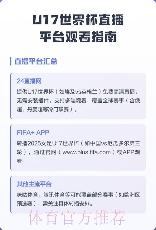 观看世界杯预选赛直播的平台推荐 观看世界杯预选赛直播的平台推荐
